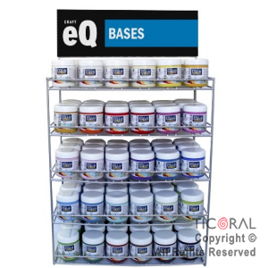 EXHIBIDOR BASE ACRILICA EQ (180 FRASCOS DE 200 CC)